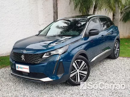 Peugeot 3008 ALLURE 1.6 TB 16V TIP na cor Azul em Brusque / SC - 6868423