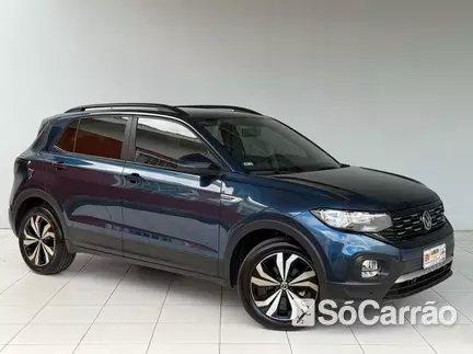 Volkswagen T-CROSS COMFORTLINE 200 1.0 TSI AT6 na cor Azul em Campo Largo / PR - 6756694