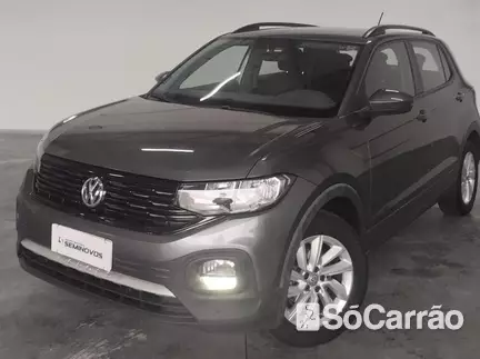 Volkswagen T-CROSS 200 1.0 TSI AT6 na cor Cinza em Paranaguá / PR - 6925751