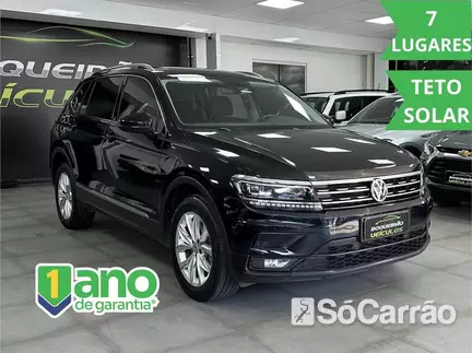 Volkswagen TIGUAN ALLSPACE COMFORTLINE 250 1.4 TSI DSG na cor Preta no Canoas / RS - 6581642