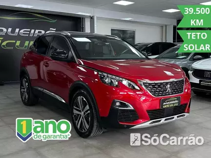 Peugeot 3008 SUV GRIFFE PACK 1.6 THP 16V AT6 na cor Vermelha no Canoas / RS - 6733858