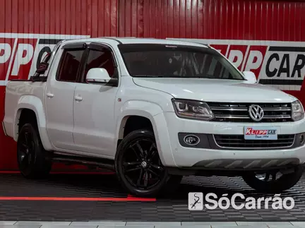 Volkswagen AMAROK CD HIGHLINE 4X4 2.0 16V TB-IC MT na cor Branca no Alvorada / RS - 6674783