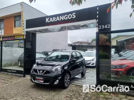 Nissan MARCH SL 1.6 16V FLEXSTART na cor Preta em Curitiba / PR - 6610191