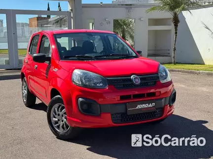 Fiat UNO ATTRACTIVE 1.0 6V na cor Vermelha em Curitiba / PR - 6850520