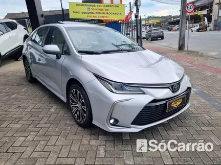 Toyota COROLLA ALTIS HYBRID PREMIUM 1.8 VVT-I 16V CVT na cor Prata em Joinville / SC - 6484041