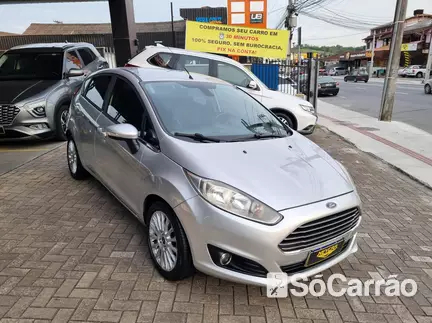 Ford NEW FIESTA TITANIUM 1.6 16V P.SHIFT na cor Prata em Joinville / SC - 6647122