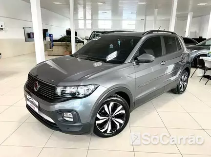 Volkswagen T-CROSS 200 1.0 TSI AT6 na cor Cinza em Garopaba / SC - 6814861