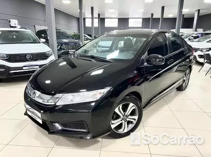 Honda CITY LX 1.5 CVT na cor Preta em Garopaba / SC - 6907868