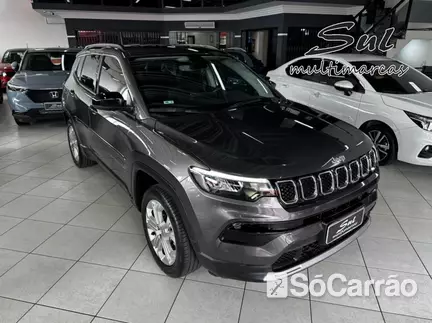 JEEP COMPASS LONGITUDE 4X2 1.3 T270 TB AT6 na cor Cinza em Ponta Grossa / PR - 6781956