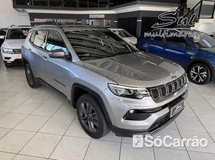 JEEP COMPASS LONGITUDE(80 ANOS) 4X2 1.3 T270 AT6 na cor Prata em Ponta Grossa / PR - 6846172