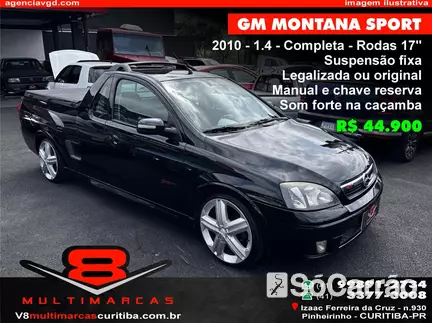 Chevrolet MONTANA MONTANA SPORT 1.4 8V ECONOFLEX na cor Preta em Curitiba / PR - 6860884