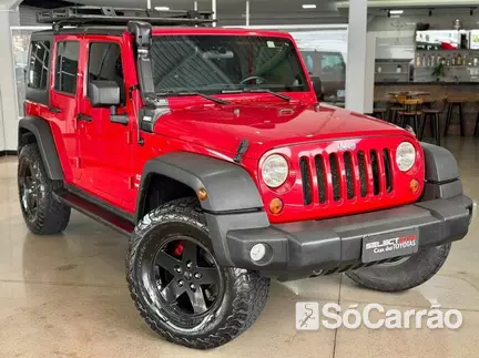 JEEP WRANGLER UNLIMITED SPORT 4X4 3.6 V6 na cor Vermelha em São José dos Pinhais / PR - 6507282