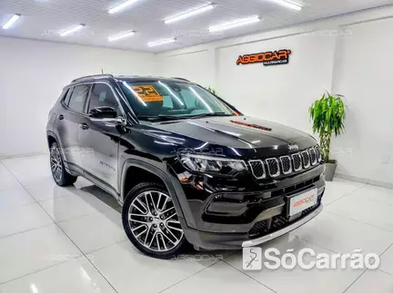 JEEP COMPASS LIMITED 4X2 1.3 T270 TB AT6 na cor Preta em Campo Largo / PR - 6496976