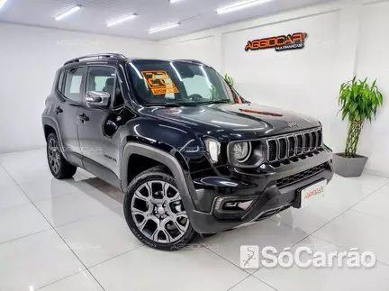JEEP RENEGADE S 4X4 1.3 T270 GSE AT9 na cor Preta em Campo Largo / PR - 6549830