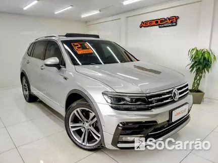 Volkswagen TIGUAN ALLSPACE R-LINE 350 4MOTION 2.0 TSI DSG na cor Prata em Campo Largo / PR - 6772539