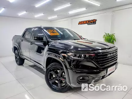 RAM RAMPAGE RT 4X4 2.0 16V HURRICANE TB AT9 na cor Preta em Campo Largo / PR - 6794317