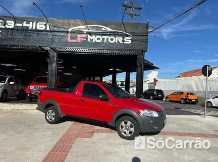 Fiat STRADA CS HARD WORKING 1.4 8V na cor Vermelha em Curitiba / PR - 6441959