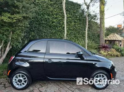 Fiat 500 CULT EVO 1.4 8V na cor Preta no Porto Alegre / RS - 6754318