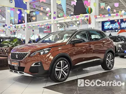 Peugeot 3008 GRIFFE 1.6 TB 16V TIP na cor Marrom em Curitiba / PR - 6735535