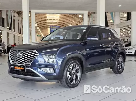 Hyundai CRETA LIMITED 1.0 12V T-GDI AT na cor Azul em Curitiba / PR - 6918680