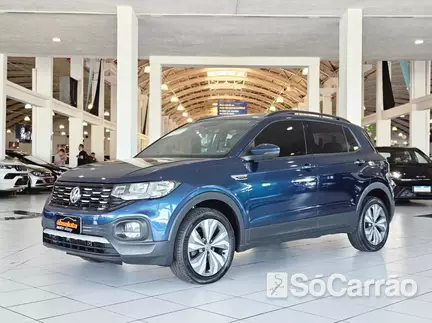 Volkswagen T-CROSS COMFORTLINE 200 1.0 TSI AT6 na cor Azul em Curitiba / PR - 6987473