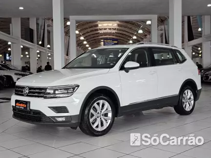 Volkswagen TIGUAN ALLSPACE COMFORTLINE 250 1.4 TSI DSG na cor Branca em Curitiba / PR - 6996738