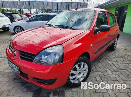 Renault CLIO CAMPUS 1.0 16V HIFLEX na cor Vermelha em Curitiba / PR - 6602405