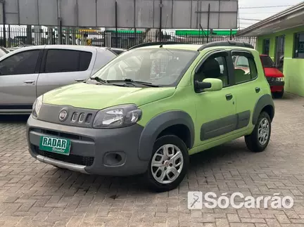 Fiat UNO WAY(CELEBRATION) 1.0 8V EVO na cor Verde em Curitiba / PR - 6905169