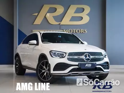 Mercedes GLC 300 COUPE AMG LINE 2.0 16V TB 4MATIC na cor Branca em Florianópolis / SC - 6583130