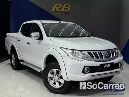 Mitsubishi L-200 CD TRITON SPORT HPE TOP 4X4 2.4 TB AT na cor Branca em Florianópolis / SC - 6969378