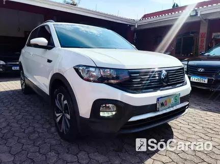 Volkswagen T-CROSS COMFORTLINE 200 PCD 1.0 TSI AT6 na cor Branca em Curitiba / PR - 6787171