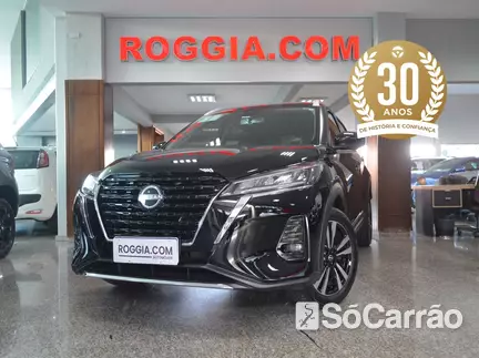 Nissan KICKS EXCLUSIVE 1.6 16V CVT na cor Preta em Curitiba / PR - 6937901
