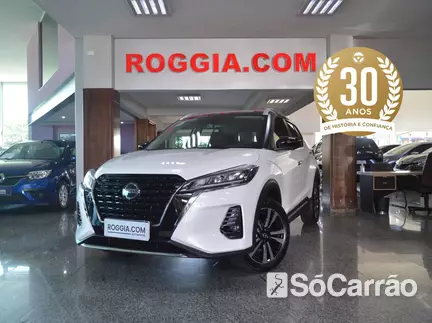 Nissan KICKS EXCLUSIVE 1.6 16V CVT na cor Branca em Curitiba / PR - 6943358