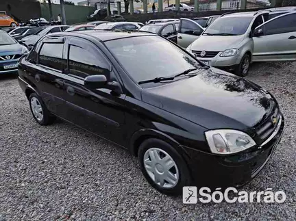 Chevrolet CORSA SEDAN PREMIUM 1.0 8V na cor Preta em Curitiba / PR - 6758292