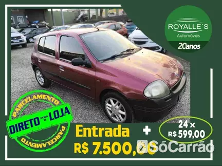 Renault CLIO RL 1.0 8V na cor Vermelha em Curitiba / PR - 6773643