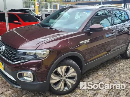 Volkswagen T-CROSS HIGHLINE 250 1.4 TSI AT6 na cor Vermelha em Curitiba / PR - 6608216