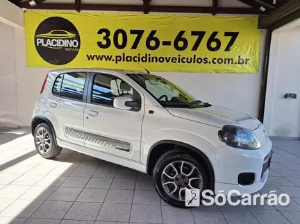 Fiat UNO SPORTING 1.4 8V EVO na cor Branca em Curitiba / PR - 6678196