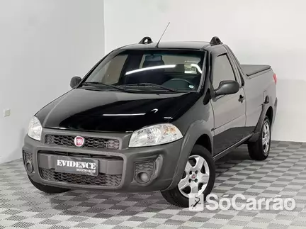 Fiat STRADA CD (TRIBUTO 125) 1.3 8V CVT FIREFLY na cor Preta em Curitiba / PR - 6560165