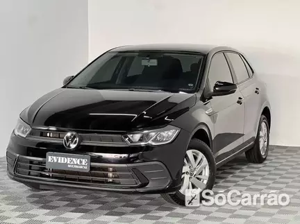 Volkswagen POLO COMFORTLINE 200 1.0 12V TSI AT6 na cor Preta em Curitiba / PR - 6922638