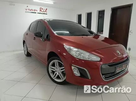 Peugeot 308 FELINE THP 1.6 16V TIP na cor Vermelha em Curitiba / PR - 6813196