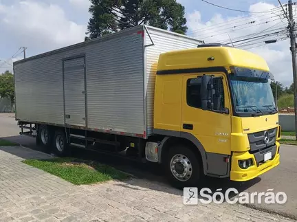 Mercedes 2430 /36 ATEGO(CABINE LEITO TETO ALTO) 6X2 3E na cor Amarela em Curitiba / PR - 6822644