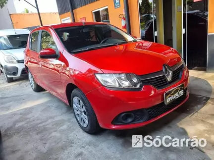 Renault SANDERO EXPRESSION 1.0 16V na cor Vermelha em Curitiba / PR - 6549525