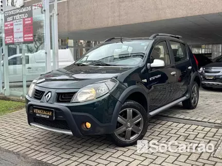 Renault SANDERO STEPWAY 1.6 16V HIFLEX na cor Verde em Curitiba / PR - 6948125