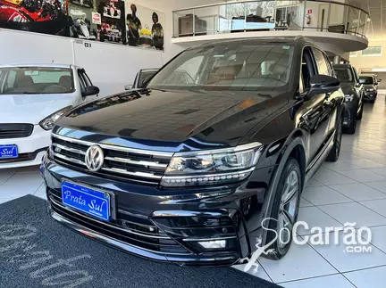 Volkswagen TIGUAN ALLSPACE R-LINE 350(TETO PANORAMICO) 4MOTION 2.0 TSI DSG na cor Preta em Curitiba / PR - 5993809