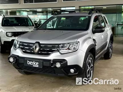 Renault DUSTER ICONIC PLUS 1.6 16V SCE CVT X-TRONIC na cor Prata em Florianópolis / SC - 6951756
