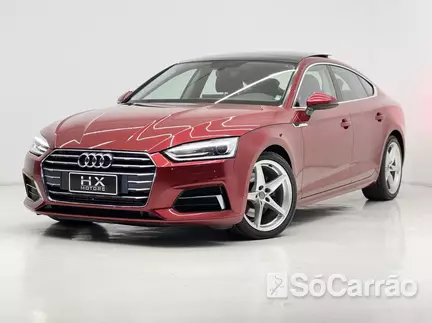 Audi A5 SPORTBACK AMBIENTE 2.0 16V TFSI S TRONIC na cor Vermelha em São José / SC - 6916298