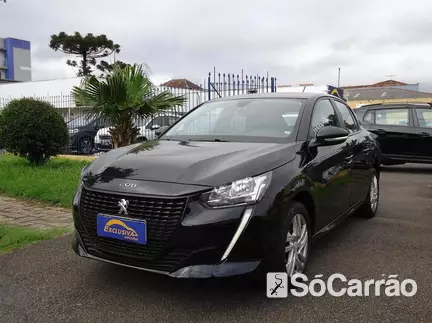 Peugeot 208 ACTIVE PACK 1.6 16V AT6 na cor Preta em Curitiba / PR - 6735299