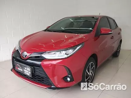 Toyota YARIS SEDAN XLS CONNECT 1.5 16V CVT na cor Vermelha no Porto Alegre / RS - 6859914