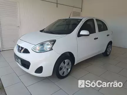 Nissan MARCH S 1.0 12V FLEXSTART na cor Branca no Porto Alegre / RS - 6921365