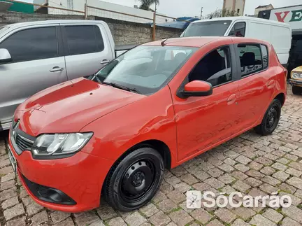 Renault SANDERO EXPRESSION 1.0 16V HIPOWER na cor Vermelha em Curitiba / PR - 6980370